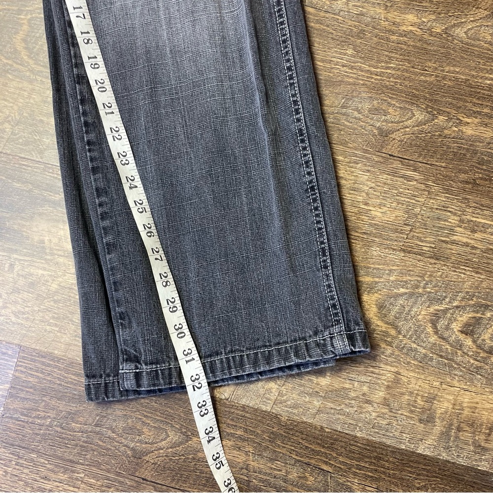 Southpole Brown Tab Jeans Fade Gray Baggy Skater Men 34x32 Straight Relax Grunge - Picture 13 of 14
